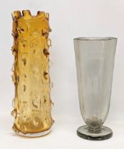 2 vintage vases. Largest measures 35cm