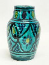 A Serghini Moulay Ahmed Moroccan glazed vase. 14cm
