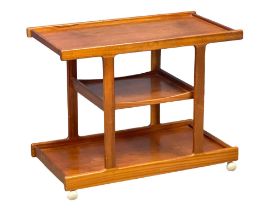 A Mid Century teak 3 tier bar cart. 84x46x65.5cm