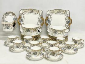A 42 piece excellent quality rare late 19th century Wedgwood fine porcelain coffee set, with hand