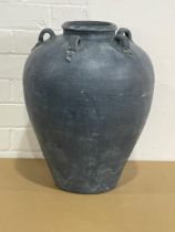 A large terracotta pot. 38x46cm