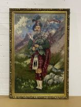 A large gilt framed tapestry. 79x120.5cm