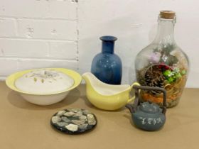 A sundry lot of pottery and glassware etc.