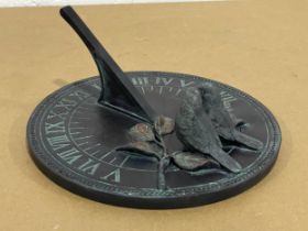 A resin sundial. Past Times. 21cm