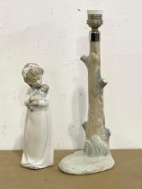 A Spanish figurine lamp. 38cm