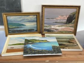 5 oil paintings. 65x55cm