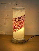 An Art Glass table lamp. 30cm