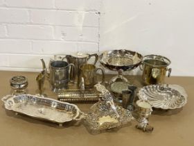 A quantity of silver plate.