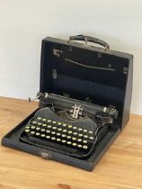 A vintage Corona typewriter.