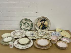 A collection of pottery. Mintons, Royal Doulton, Tuscan, Mason’s etc.