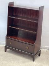 A Stag open bookcase with drawer. 79x30x112cm