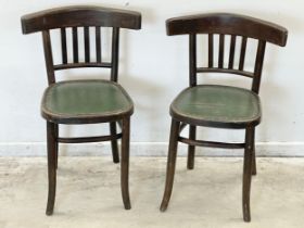 A pair of early 20th Century Fischel Bentwood chairs