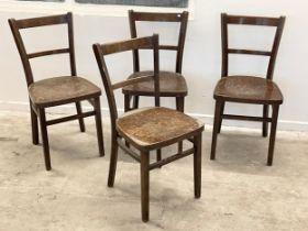 4 vintage Bentwood chair.