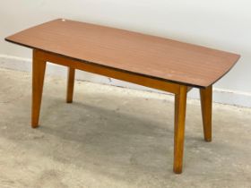 A Mid Century coffee table. 89x43x39cm