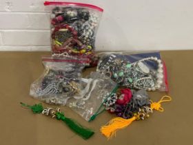 A large quantity of costume jewellery