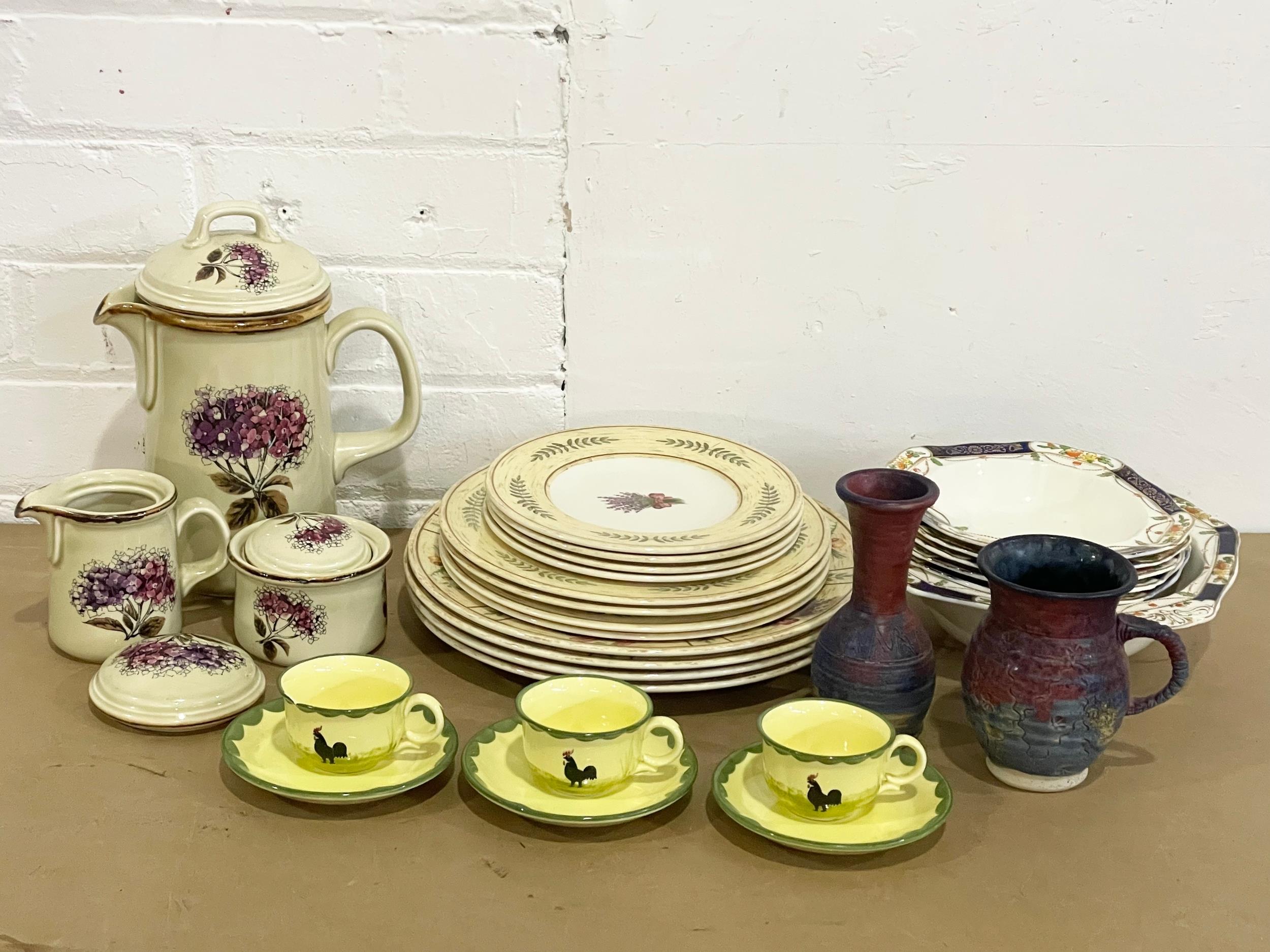 A collection of pottery