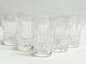 A set of 5 Waterford Crystal ‘Meave’ whiskey glasses. 6x9cm