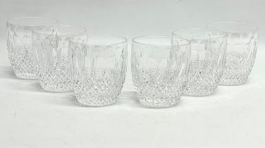 A set of 6 Waterford Crystal ‘Colleen’ whiskey tumbler glasses. 8x8.5cm