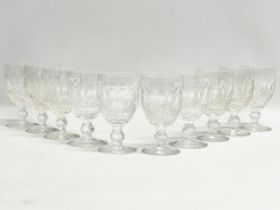 A set of 10 Waterford Crystal ‘Colleen’ wine glasses. 12.5cm