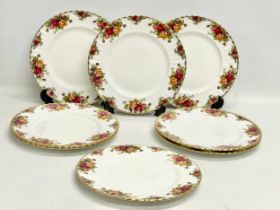 A set of 8 Royal Albert ‘Old Country Roses’ dinner plates. 26cm