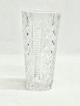 A Waterford Crystal ‘Clare’ vase. 20cm