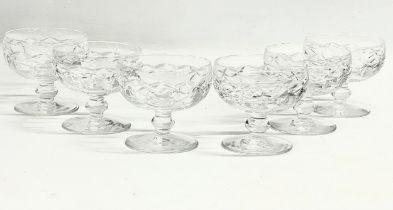 A set of 6 Waterford Crystal ‘Kerry’ champagne coupe glasses. 9.5x8.5cm