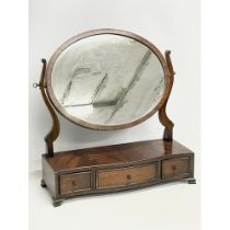 A vintage Georgian style mahogany dressing mirror. 52x20x54cm