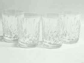 A set of 4 Waterford Crystal ‘Lismore’ whiskey glasses. 6.5x9cm