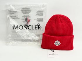 A new Moncler beanie hat.