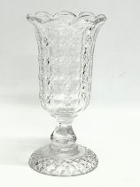 A large late Victorian celery vase. 28.5cm