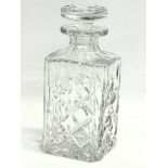 A Royal Brierley crystal decanter. 22cm