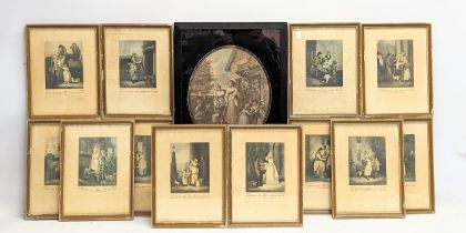 A set of 12 late 19th century Cries of London prints, circa 1880s. With other late 19th century