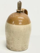 A large Price & Sons stoneware flagon. Stamped T Bushell Belfast. 27x51cm