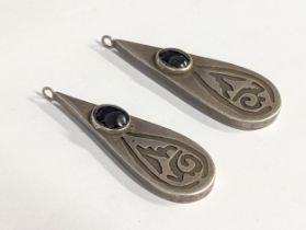 2 silver pendants