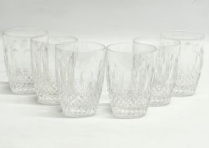 A set of 6 Waterford Crystal ‘Colleen’ whiskey glasses. 9cm