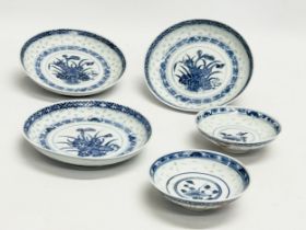 A collection of 19th century Chinese porcelain. 3 19th century Kangxi Nian Zhi style porcelain bowls