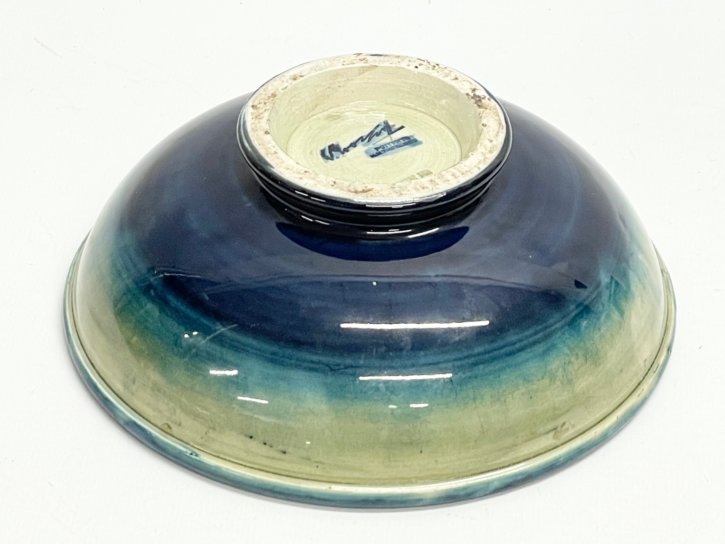 A signed William Moorcroft ‘Clematis’ lidded powder bowl. Pottery to H. M. The Queen. 16x9cm - Image 2 of 9