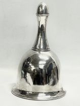 A 19th century silver plated wine funnel. 16.5x27cm