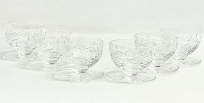 A set of 6 Waterford Crystal ‘Lismore’ dessert bowls. 11x8cm