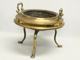 A Victorian brass and copper brazier. 47x43x34cm