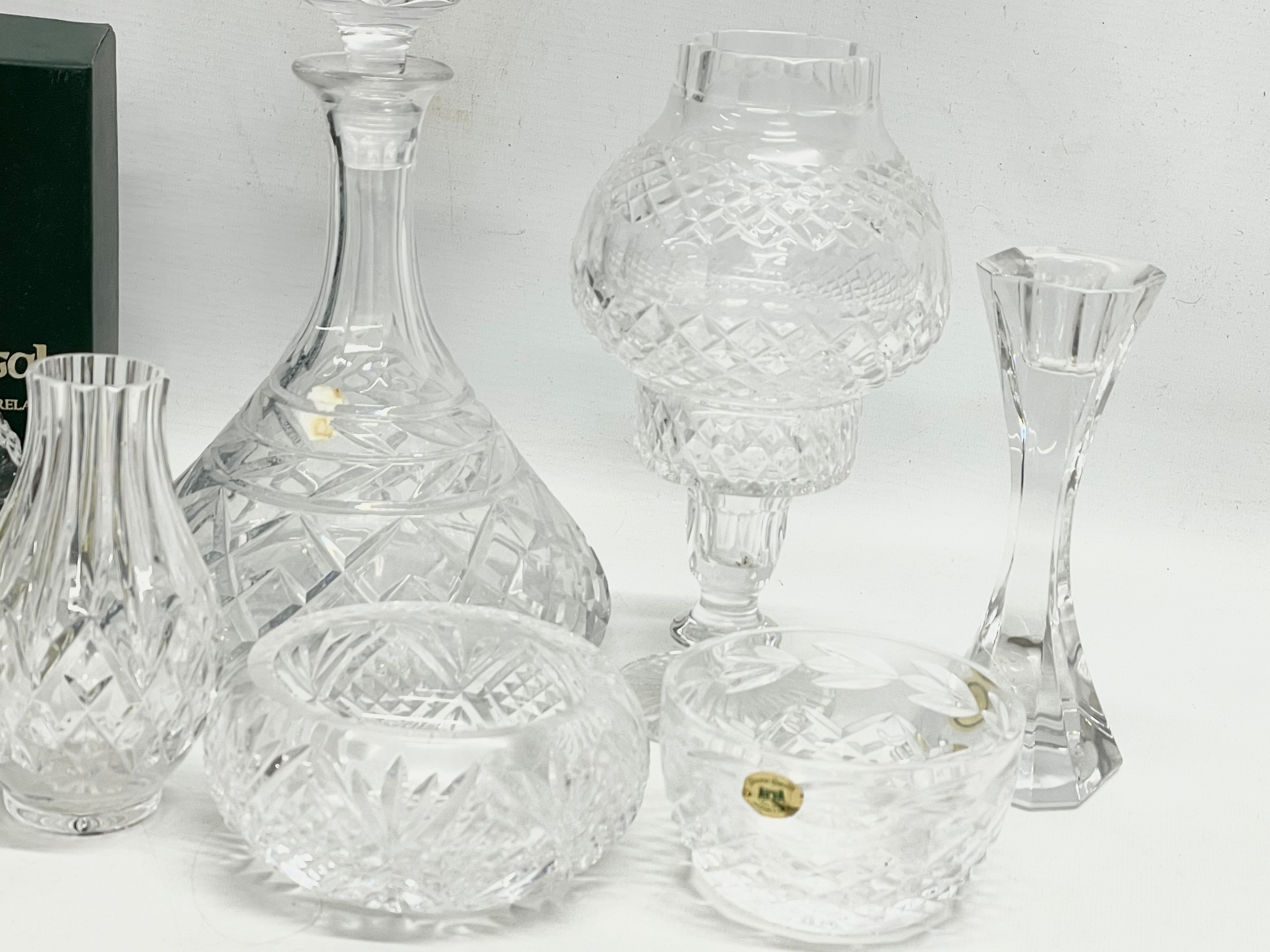 A collection of mostly Tyrone Crystal. Including a Waterford butterfly. - Image 5 of 5