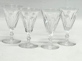 A set of 4 Waterford Crystal ‘Eileen’ sherry glasses. 11.5cm