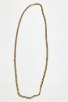 A 14ct gold necklace. Stamped 585. 34 grams.