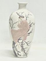 A Lladro ‘Tree of Life’ porcelain vase. 29.5cm