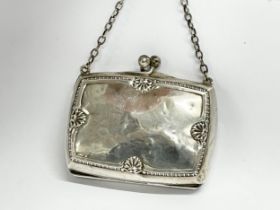 A silver card case purse. Birmingham. 1917. 47 grams.