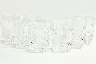 A set of 6 Waterford Crystal ‘Colleen’ whiskey glasses. 11cm.