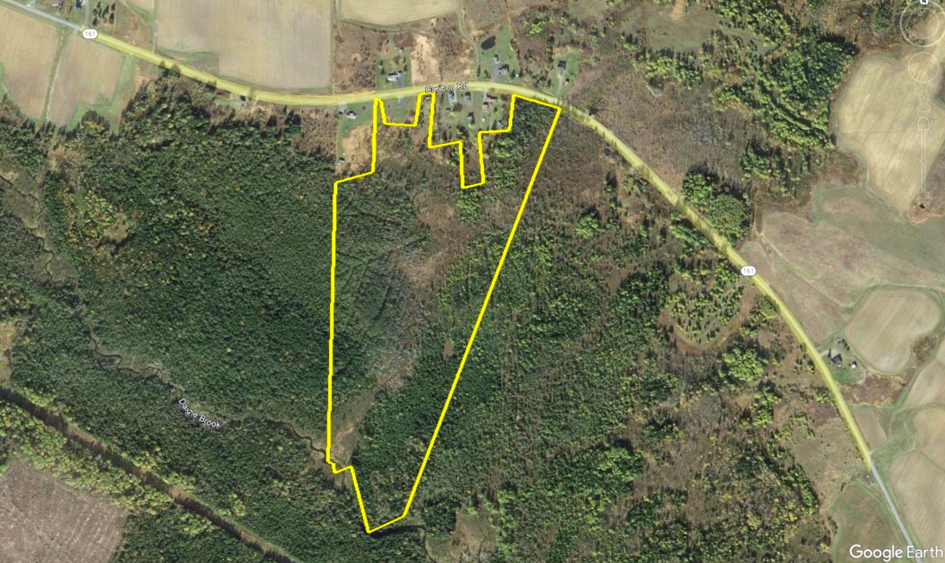 56 Acres on Route 161 in Aroostook County, Maine!