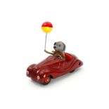 Schuco Auto Sonny 2005, Uhrwerk intakt, mit Maus und Ballon, Gebrauchsspuren, Z 3