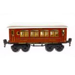 Märklin Mitropa Schlafwagen 1888, Spur 0, CL, mit Inneneinrichtung und 4 AT, LS und gealterter Lack,