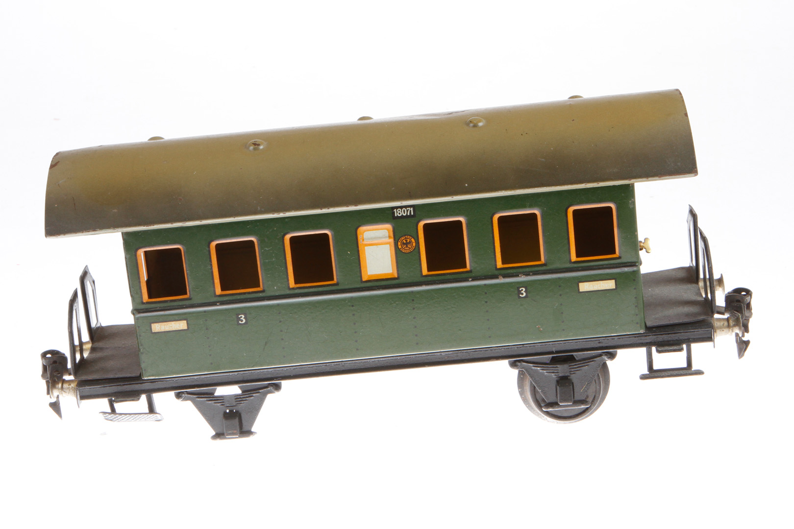 Märklin Personenwagen 1807, Spur 1, CL, mit 2 AT, 1 Radsatz fehlt, LS/RS, L 27, Z 3